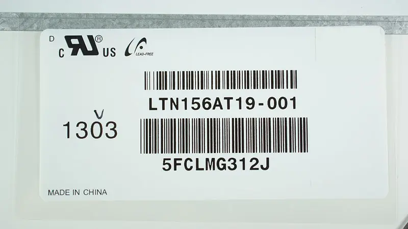 Матриця 15.6 LTN156AT19 1366х768, 40pin, LED, SLIM без дод. панелі , матова, роз'єм ліворуч знизу для ноутбука - фото 2