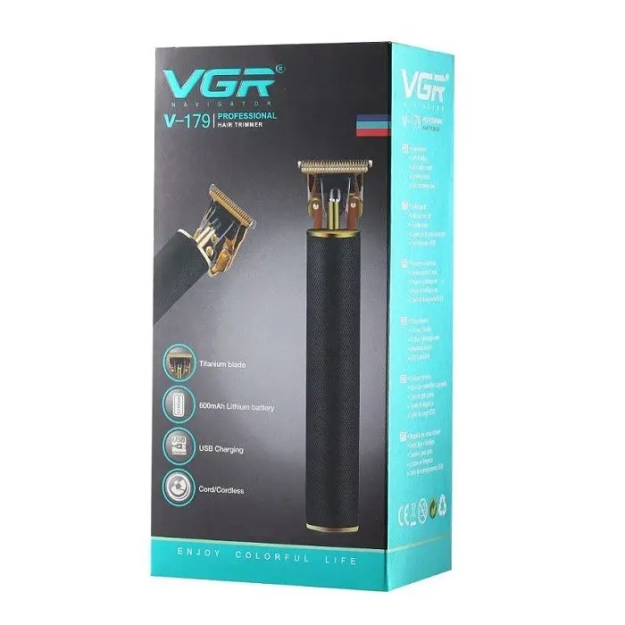 Машинка для стрижки волосся та бороди акумуляторна VGR V-179 - фото 6
