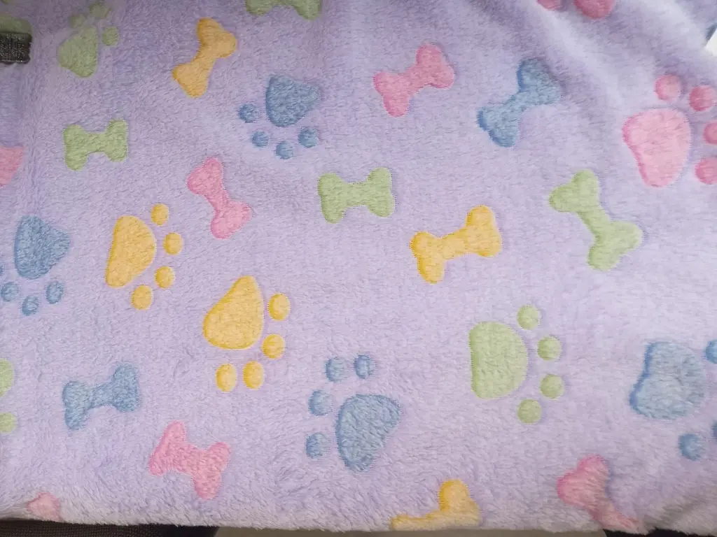 Плед для тварин Soft Flannel Fleece Dog Blanket Bone 75х100 см Фіолетовий - фото 2