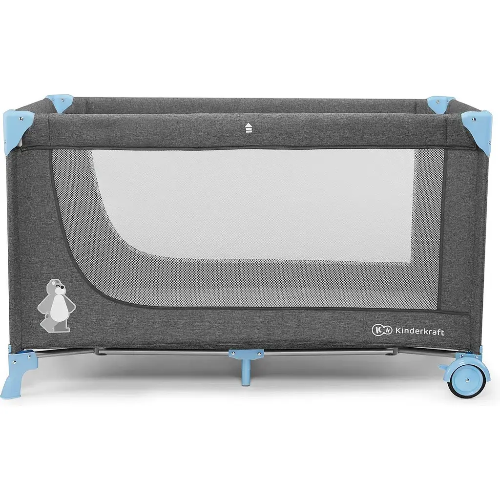 Ліжко-манеж Kinderkraft Joy Blue сіре з блакитним (00-00158379) - фото 4