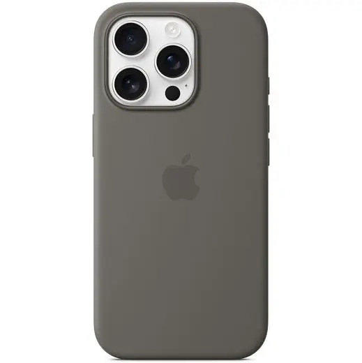 Силиконовый чехол CasePro Silicone Case with MagSafe Stone Gray для iPhone 16 Pro - фото 3