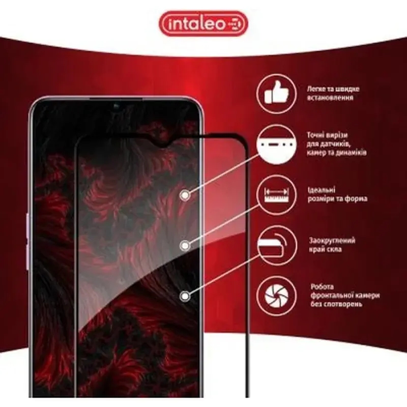 Скло захисне Intaleo Full Glue Realme 9 Pro Plus (1283126542695) - фото 2