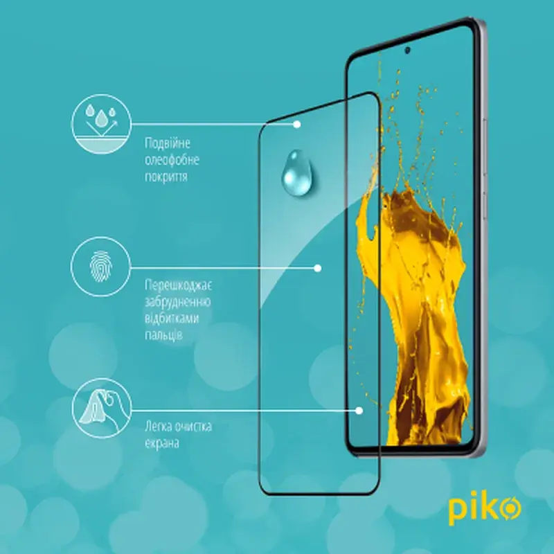 Скло захисне Piko Full Glue Xiaomi Poco F5 Pro Black (1283126589911) - фото 4
