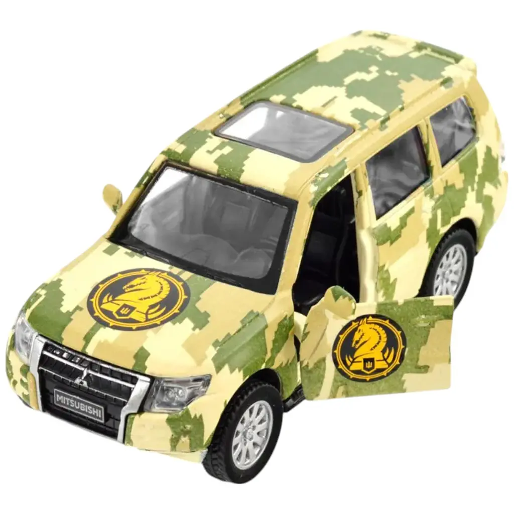Автомодель TechnoDrive 250361M серия Шевроны Героев Mitsubishi Pajero 4WD Tubro 47 ОМБр - фото 5