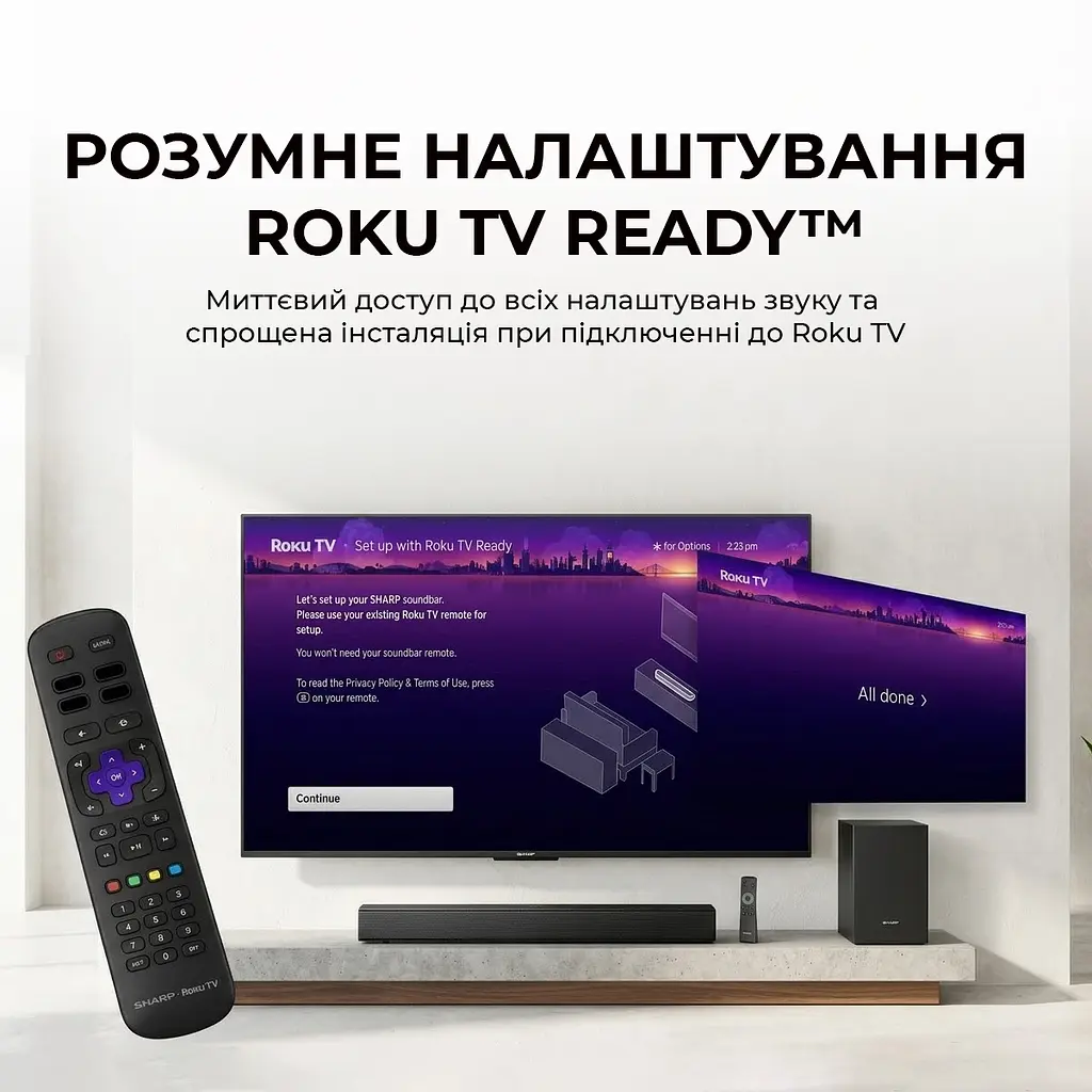 Саундбар Sharp HT-SBW121 Black - фото 7