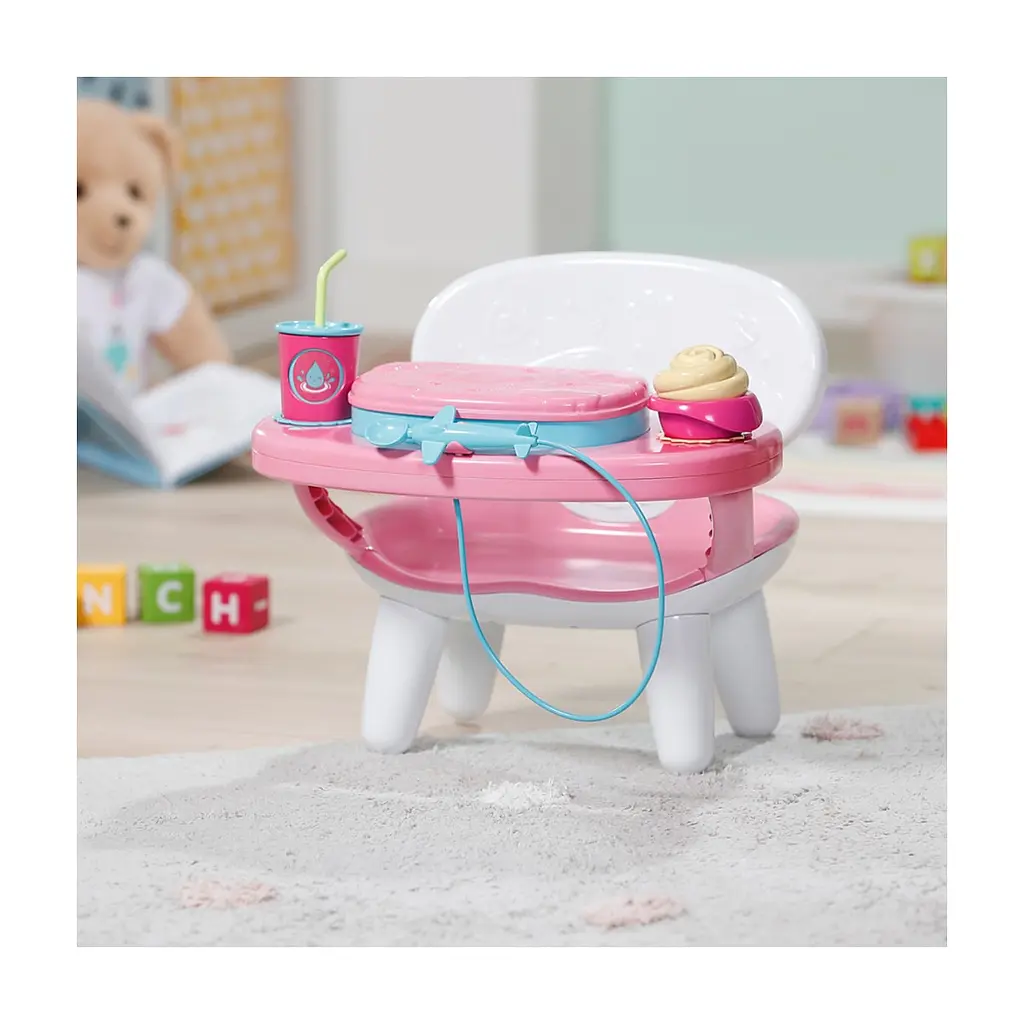 Игровой набор Baby Born Столик для кормления куклы Baby Born S2 Время обеда (840634) - фото 5