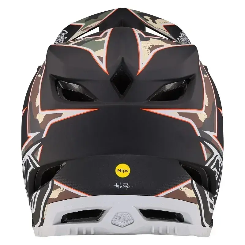 Велошолом Troy Lee Designs D4 Composite Helmet Matrix Camo Army Green XL (1106-140035005) - фото 4