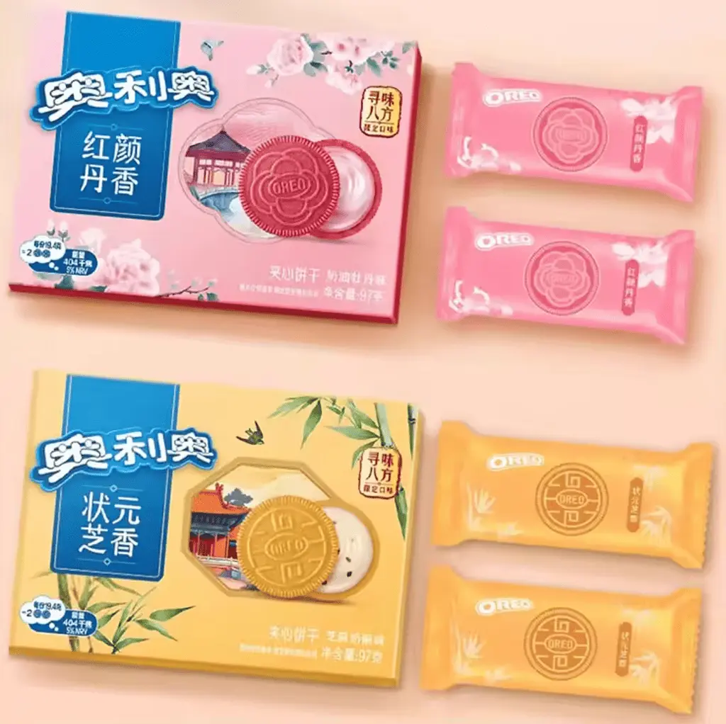 Печиво Oreo China Sesame Cheese Кунжутне молоко 97г - фото 3