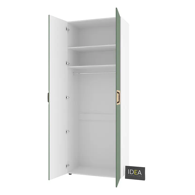 Шафа для одягу з однією штангою С-8.4 Білий/Камуфляж Idea - фото 4