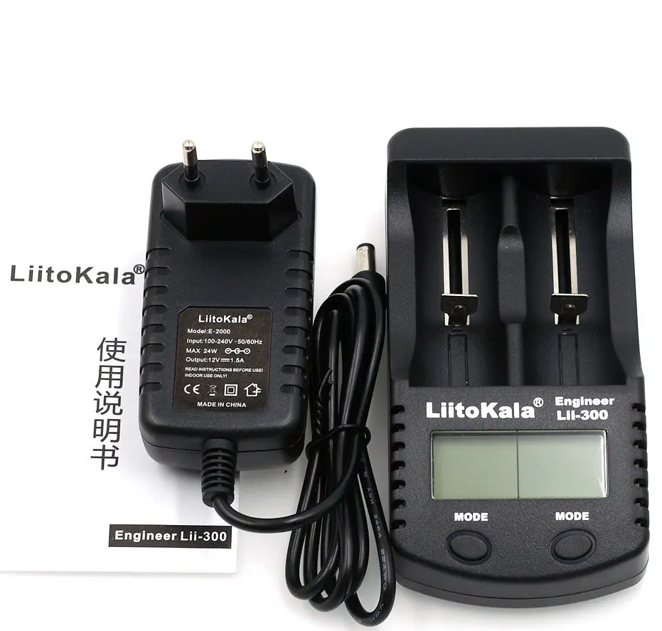 Зарядний пристрій LiitoKala Lii-300, 2x(Lion/NiMH/NiCd), Power Bank, discharge function, display - фото 6