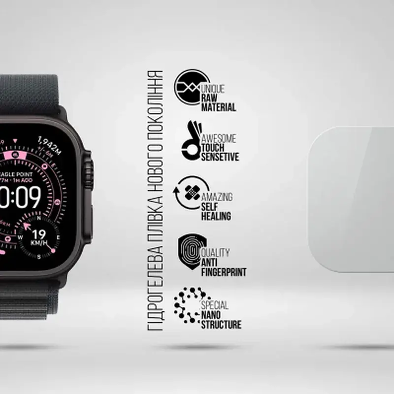 Плівка захисна Armorstandart hydrogel Apple Watch Ultra 3 49mm 6 pcs (ARM88737) - фото 2