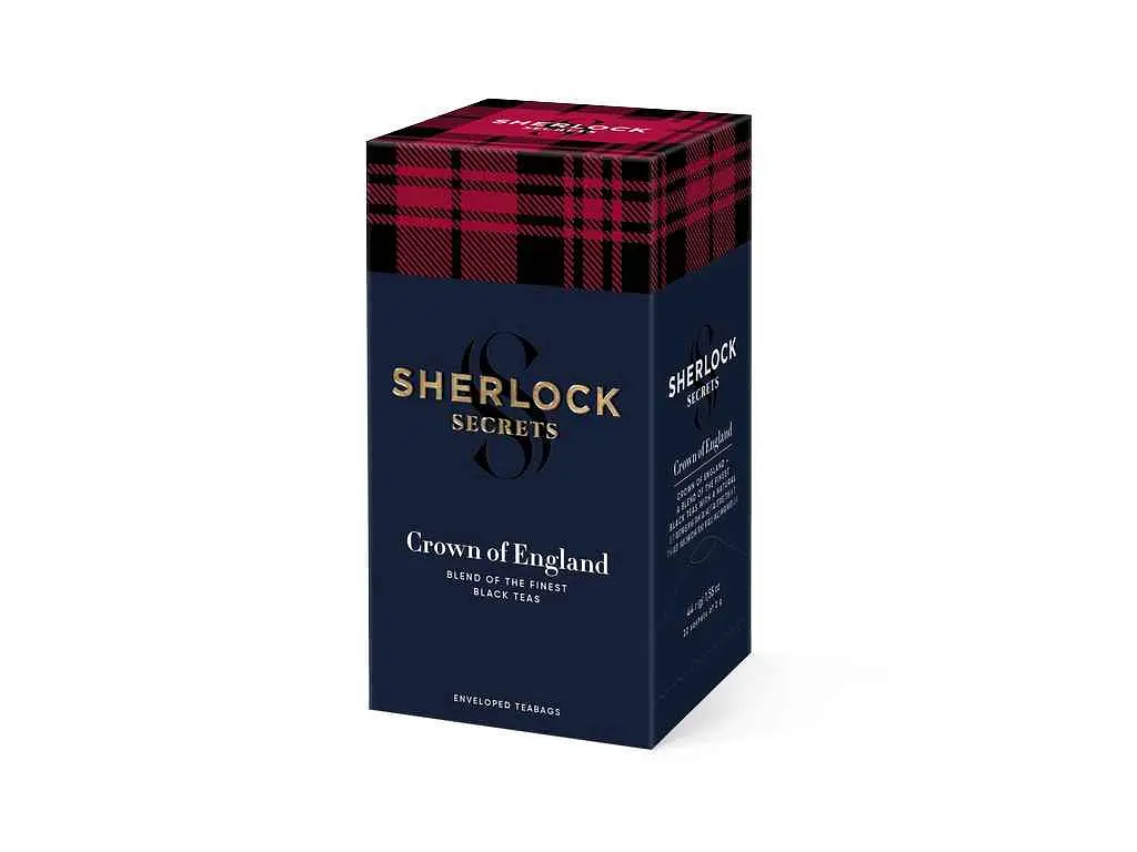 Чай пакетований чорний Sherlock Secrets Crown of England 44г (2 г) 22 пакетиків