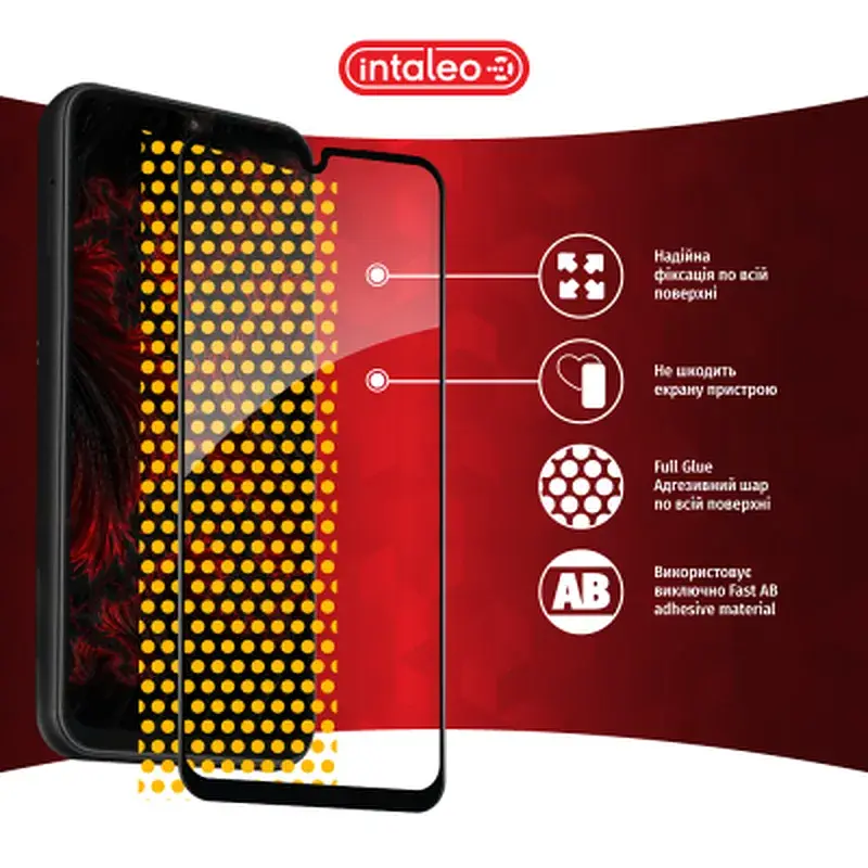 Скло захисне Intaleo Full Glue Samsung A25 5G Black (1283126574931) - фото 7