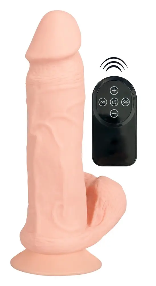Вібратор Nature Skin Bendable RC, 20.8 см (тілесний)