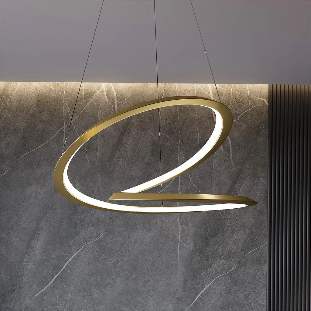 Люстра MJ-Light HELIX D600 4000K GD 12027 - фото 2