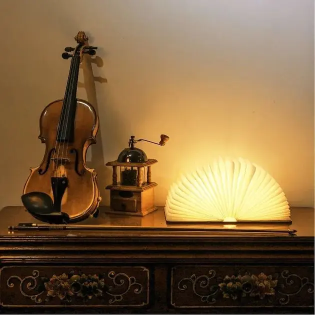 Складная настольная светодиодная лампа-книга XPRO Book Lamp с USB-зарядкой (44686-_299) - фото 4