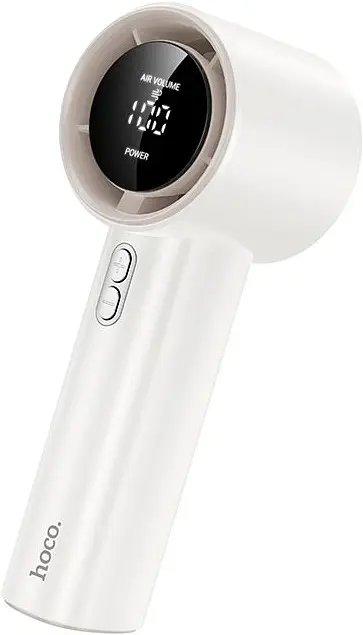 Вентилятор портативний Hoco HX64 Hurricane high-speed handheld fan white - фото 5