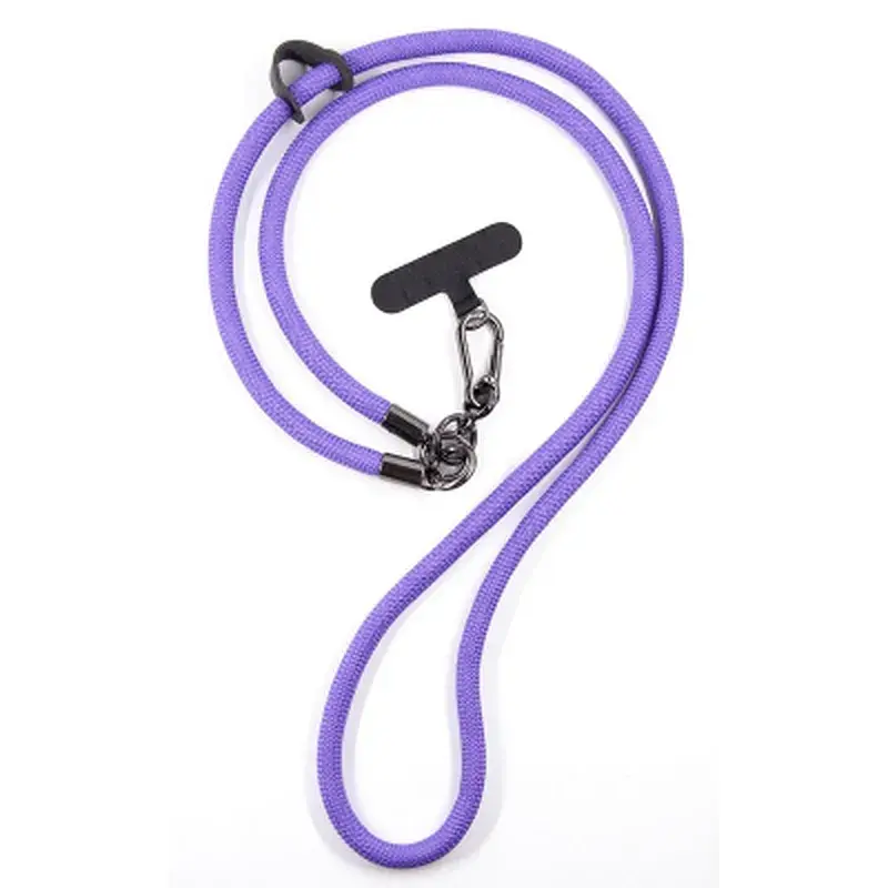 Чохол до мобільного телефона Dengos Case + Cross-body Strap OPPO A6x/A6k 4G Purple+Purple (DG-KM-CCRB-59) - фото 3