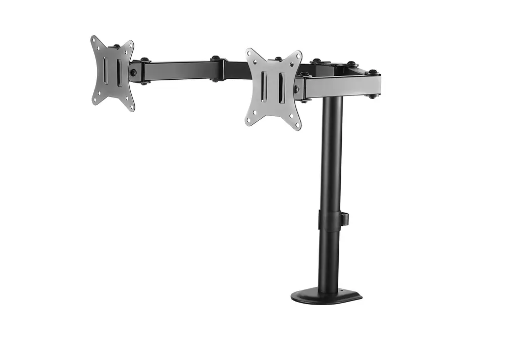 Кріплення двох моніторів настільне 17| -32|, 2×9 кг 2E Reykife Black - фото 2