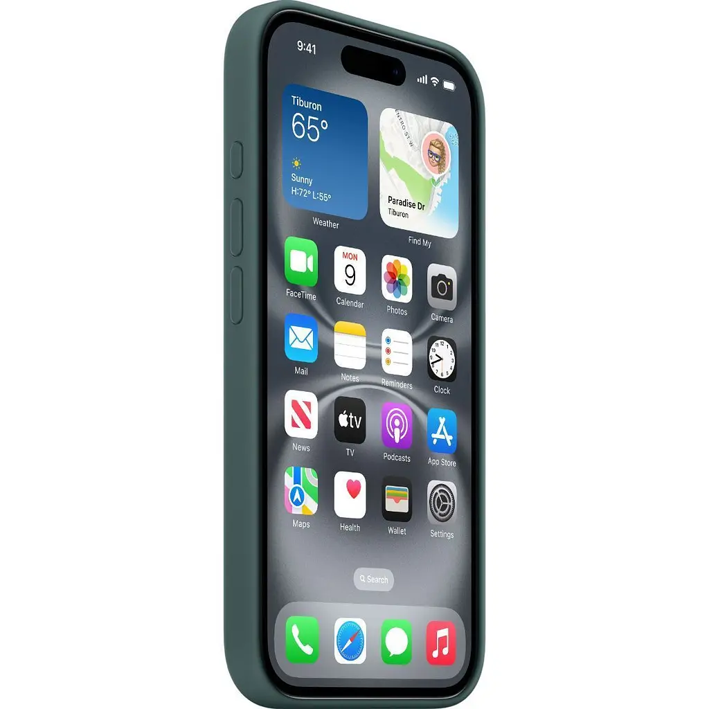 Чохол Silicone Case with MagSafe для Apple iPhone 16 Lake Green AAA [154515] - фото 5