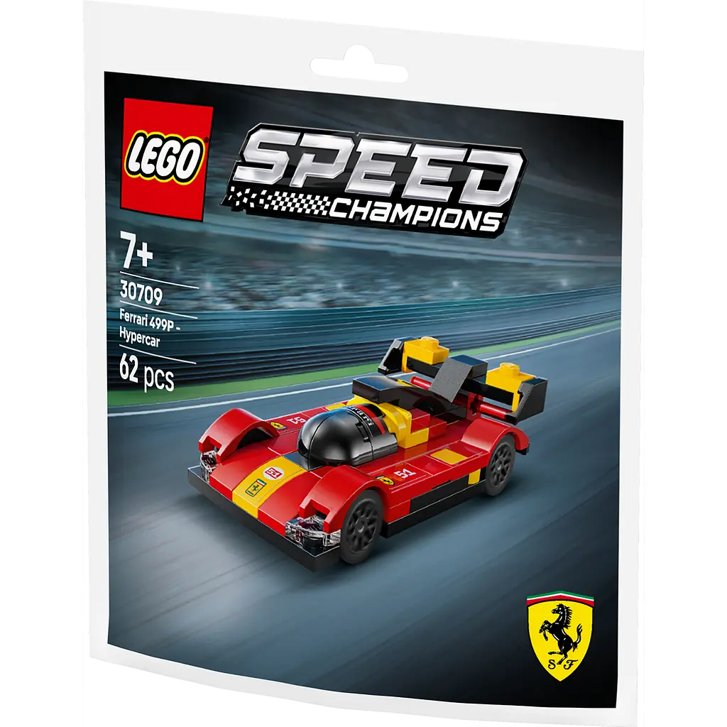 Конструктор LEGO Speed Champions Ferrari 499P гіперкар 62 деталі (30709) - фото 2