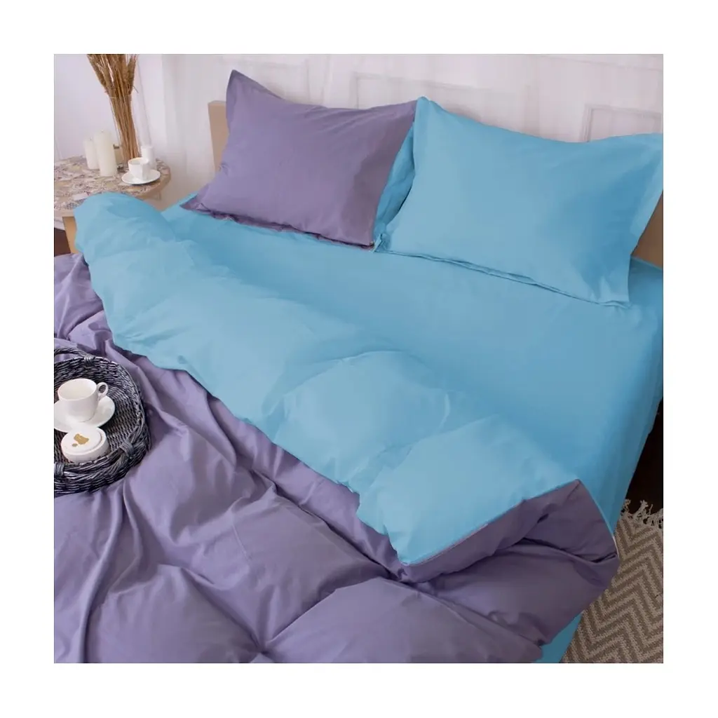 Постільна білизна MirSon Poplin Line 067 + 056 Kevin 110x140 (2200006277668) - фото 2
