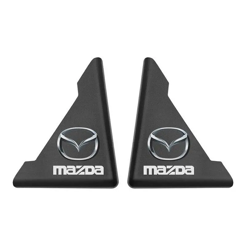 Захист кутів дверей Mazda 2 шт Гумові 45х58х47 мм на скотчі Чорні Посилені (протиударні чохли від сколів) - фото 3