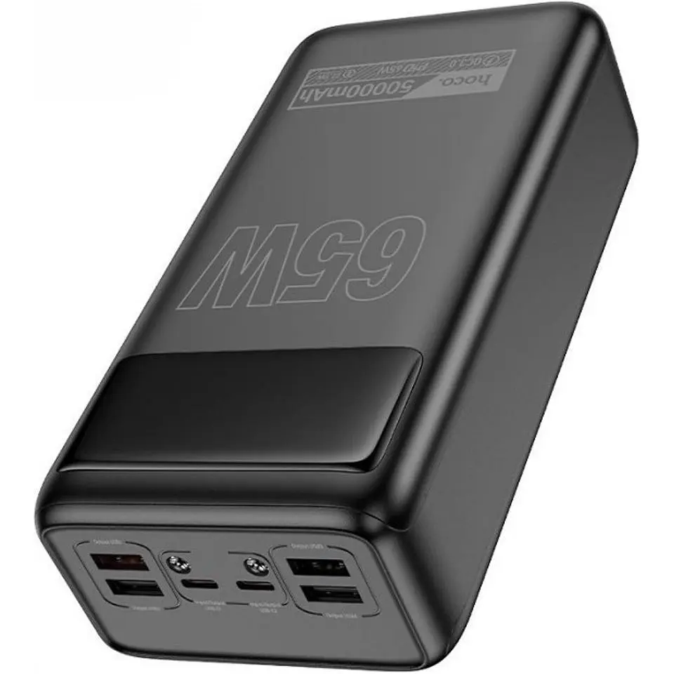 Зовнішній акумулятор Hoco DB81A Apollo 50000mAh 65W Black [122806] - фото 3