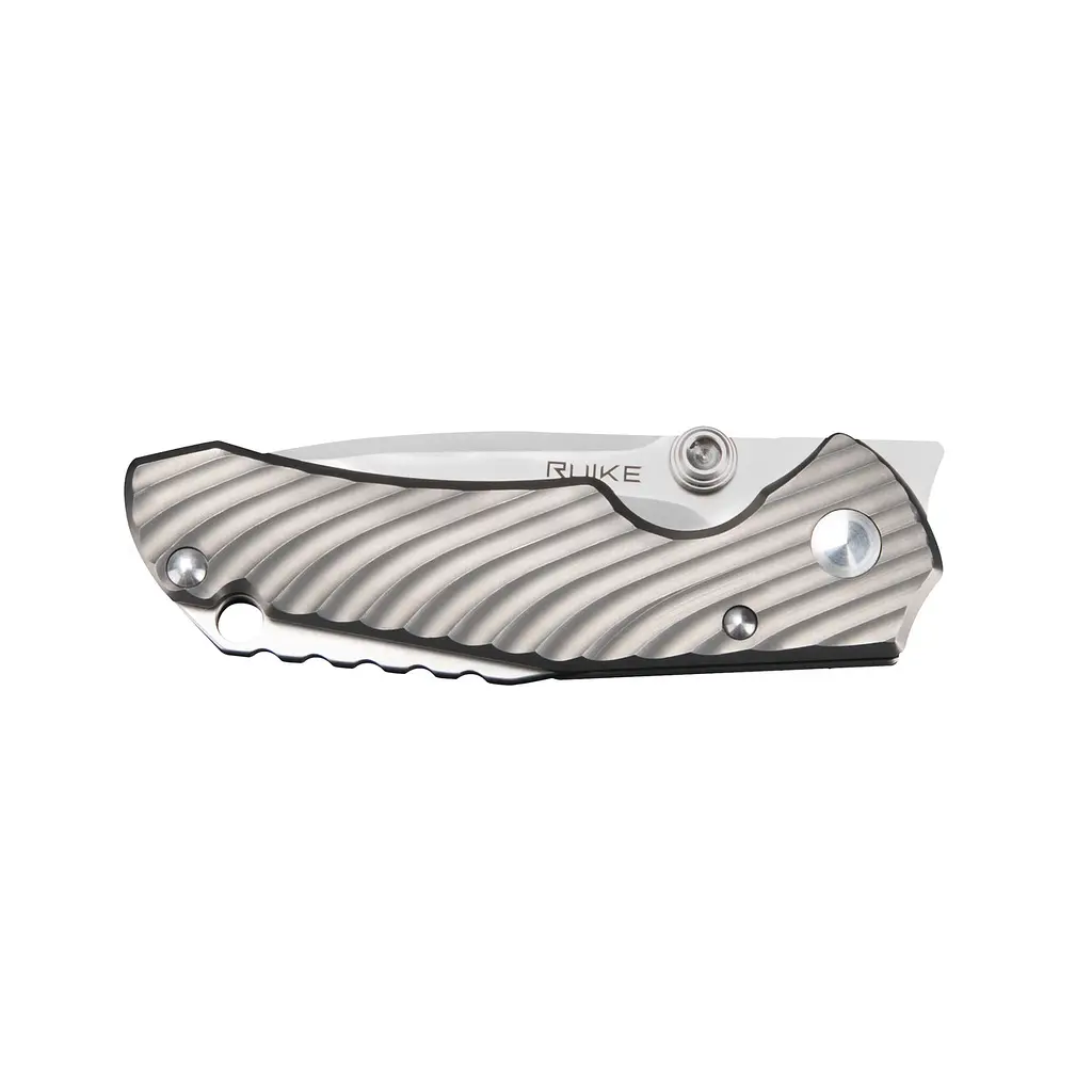 Ніж складаний кишеньковий Ruike M671-TZ, (7 см) steel 154СМ/TC4 (титан) сірий - фото 6