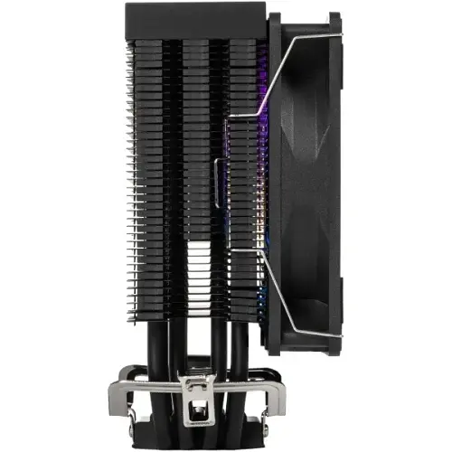 Кулер для процессора Qube ST-6U3-ST, Black, алюминий/медь, 1x120 мм ARGB, для Intel 1851/1700/1200/115x, AMD AM5/AM4, до 160 Вт - фото 3
