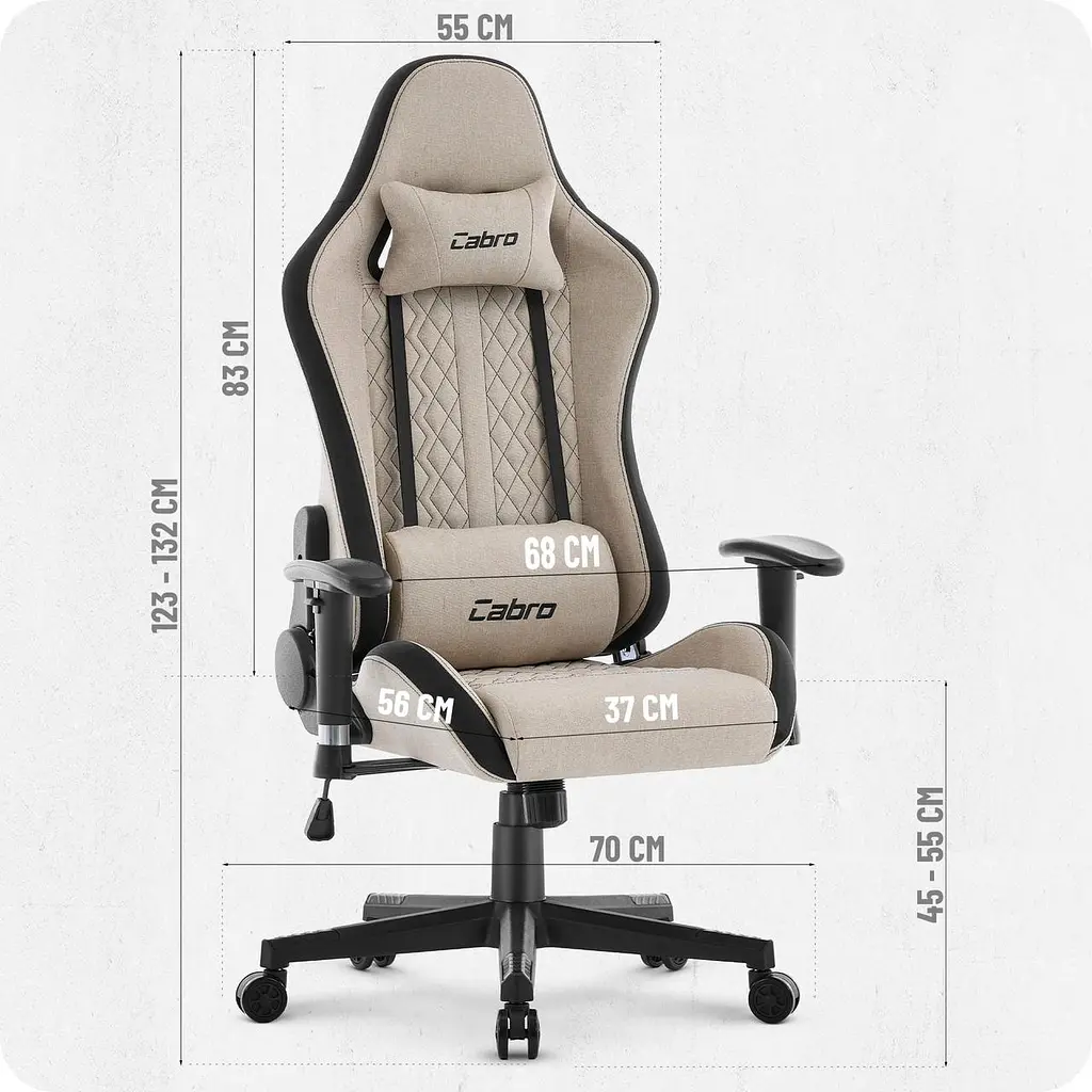 Кресло Cabro C508 Beige ткань - фото 10