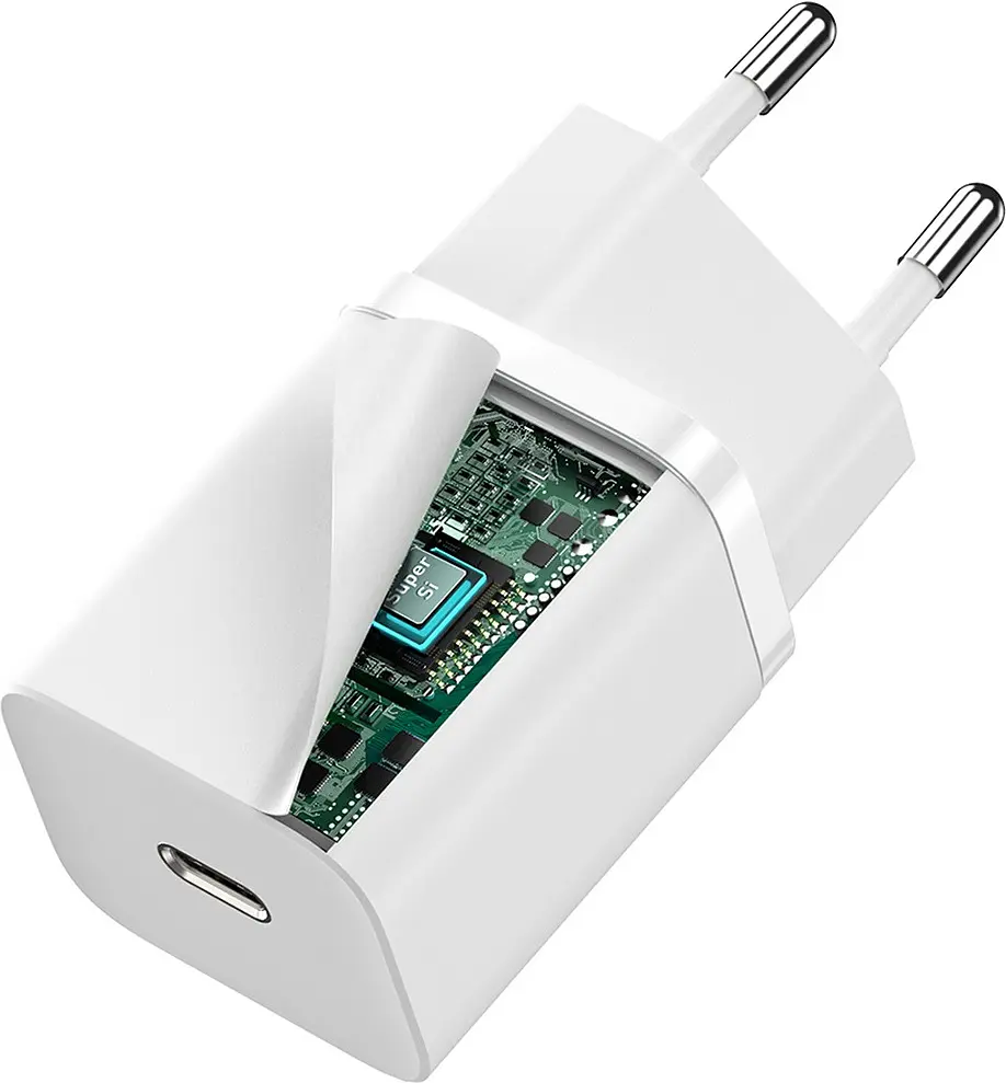 Зарядний пристрій Baseus Super Si Quick Charger 1C 30W EU white (CCSUP-J02) - фото 4