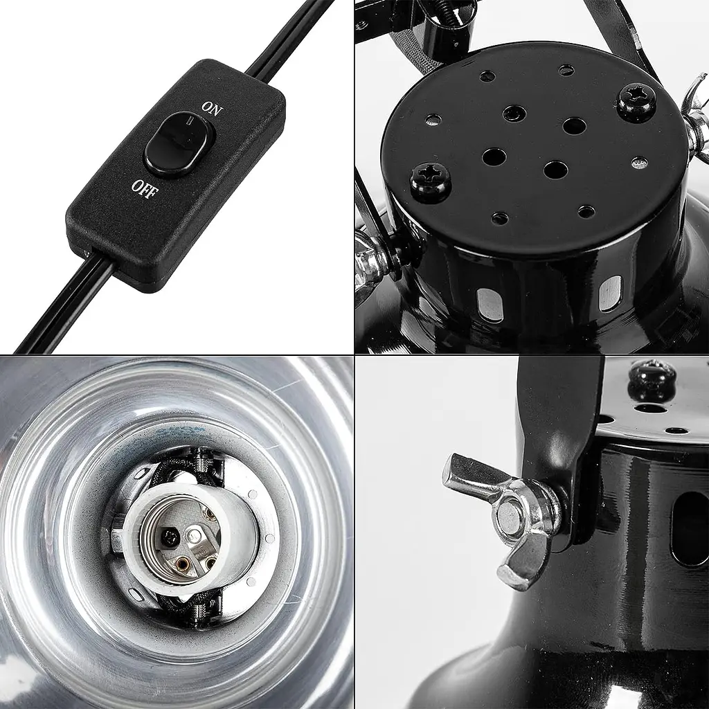Світильник глибокий рефлекторний Repti-Zoo Big Multi Dome 200W (RL18) - фото 6