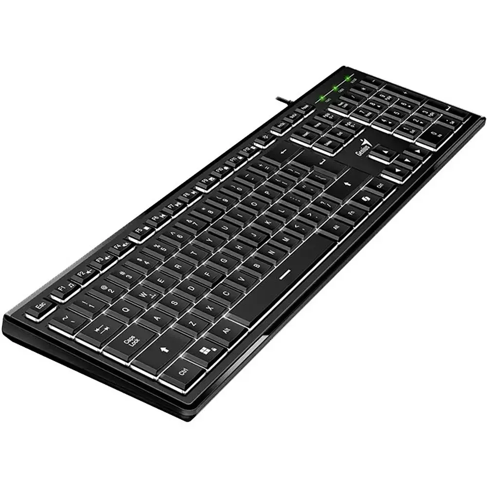 Клавіатура Genius SlimStar 820 USB UA Black з підсвіткою (31310055410) - фото 3