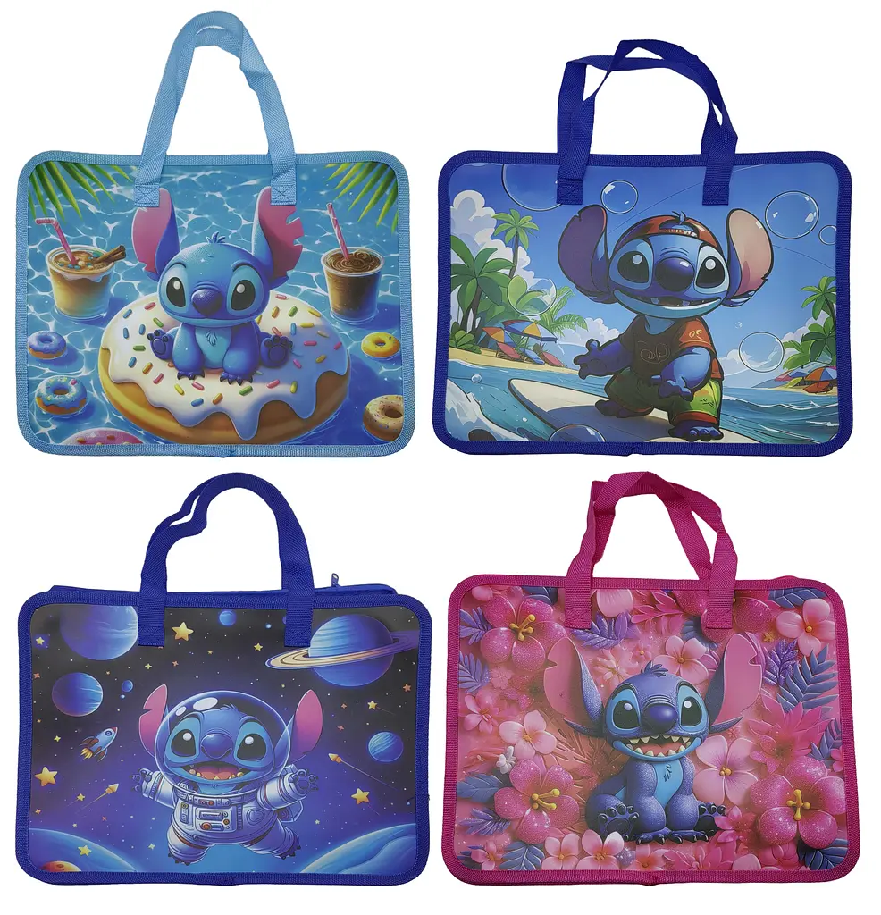 Папка-портфель ПВХ, А4, дитяча для зошитів, Стіч, 805-S (В асортименті) - фото 2