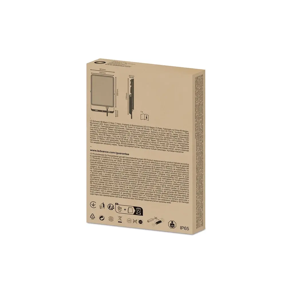 Прожектор LEDVANCE FL ESSENTIAL 50W 830 BK IP65 (4058075768116) - фото 7