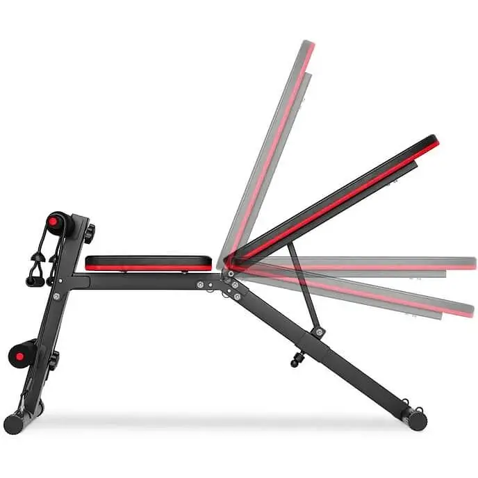 Скамья тренировочная Hop-Sport HS-1030 с фиксатором для ног - фото 2
