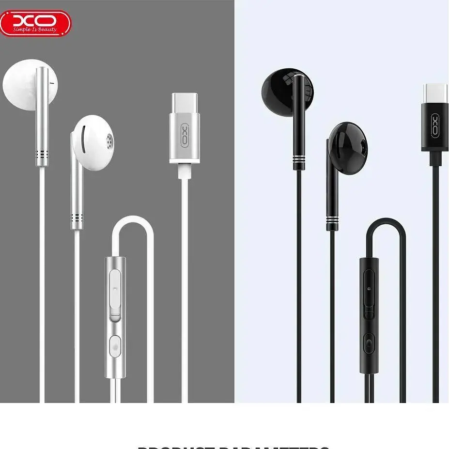 Наушники проводные XO EP29 Type-C metal бело-серебристые - фото 5