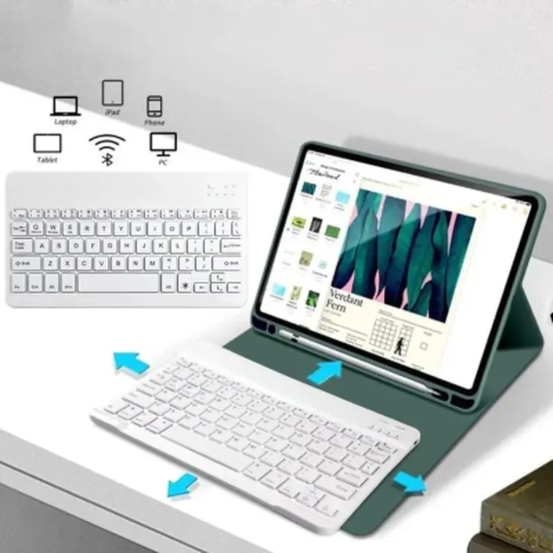 Чохол до планшета BeCover with keyboard Apple iPad Mini 6 2021 Dark Green (712987) - фото 4