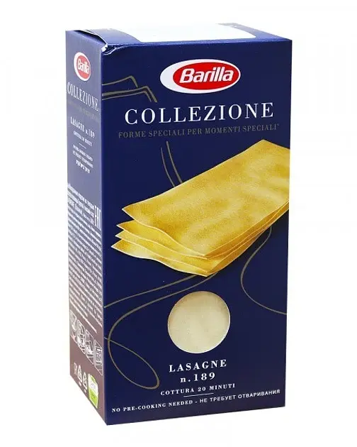 Макарони Barilla collezione lasagne n.189 без яйця 500г.