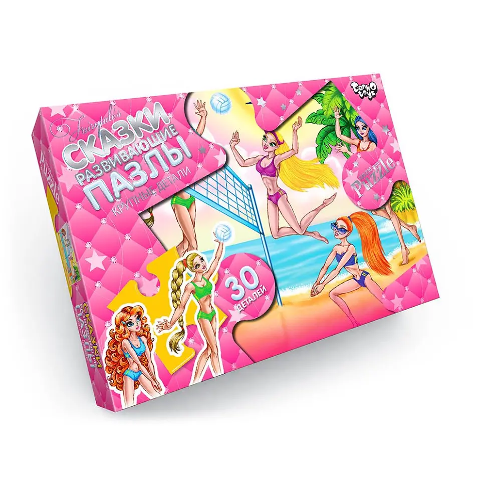 Пазли великі деталі Danko Toys, 30 елементів, Mx30-07 (В асортименті) - фото 5