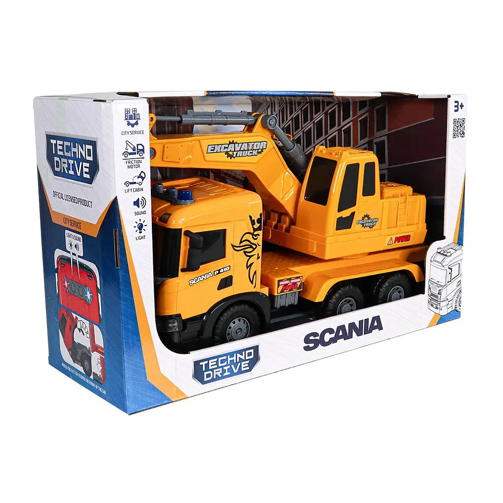 Автомодель серії "Super Big Truck" – ЕКСКАВАТОР SCANIA (світло, звук) TechnoDrive 5006KS - фото 4