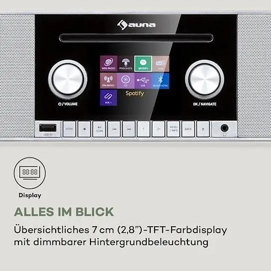 Интернет-радио проигрыватель Auna Connect CD MKII (10037490) - фото 7