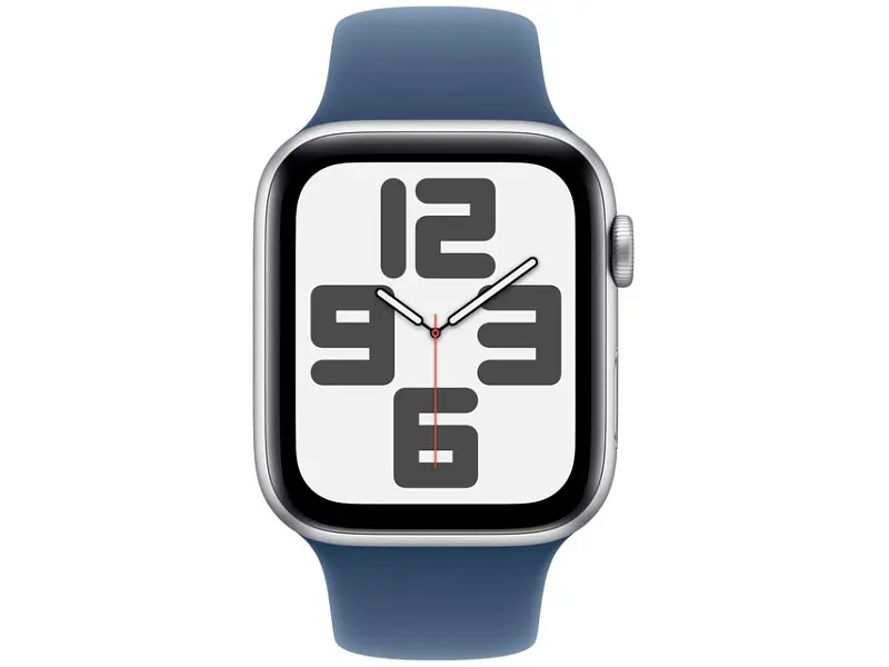 Смарт-годинник Apple Watch SE 2 GPS 44mm Silver Aluminium Case w. Denim Sport Band - S/M (MXEQ3) - фото 2