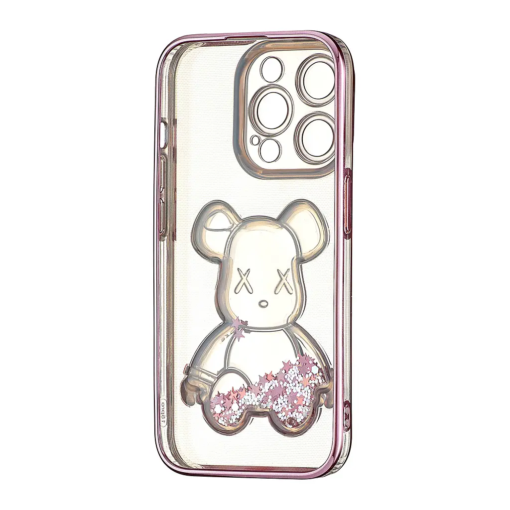 Чохол Shining Bear Case iPhone 15 Pro Pink - фото 3