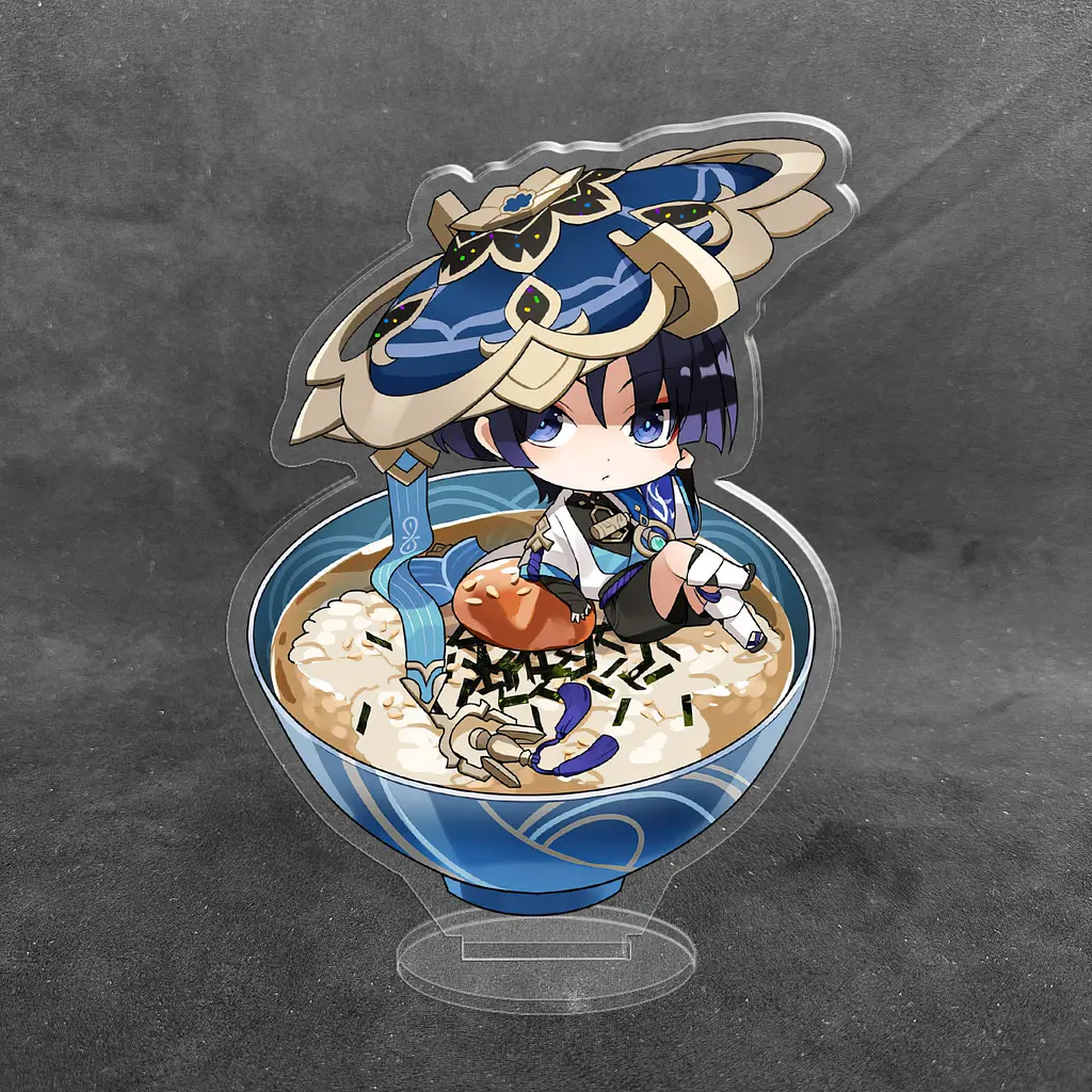Акрилова колекційна фігурка Chibi Геншин Імпакт - Genshin Impact (Мандрівник Скарамуччі) 10 см - фото 2