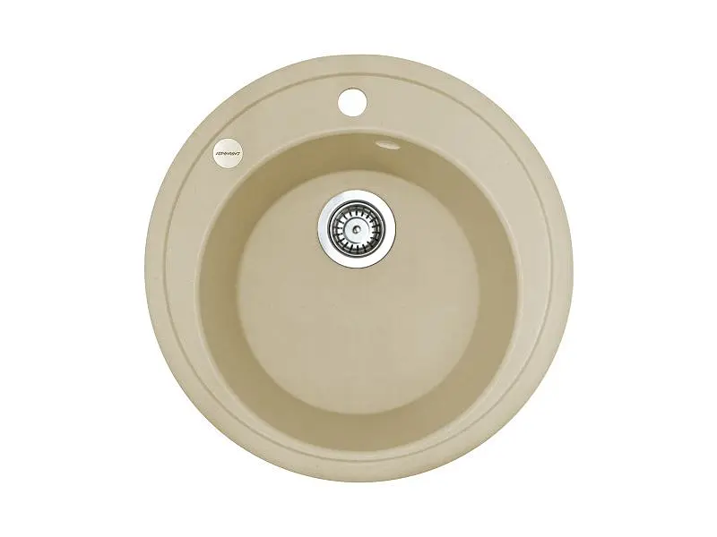 Кухонна мийка Adamant SUN ivory d 510x200 мм, без крила d 51 - фото 5