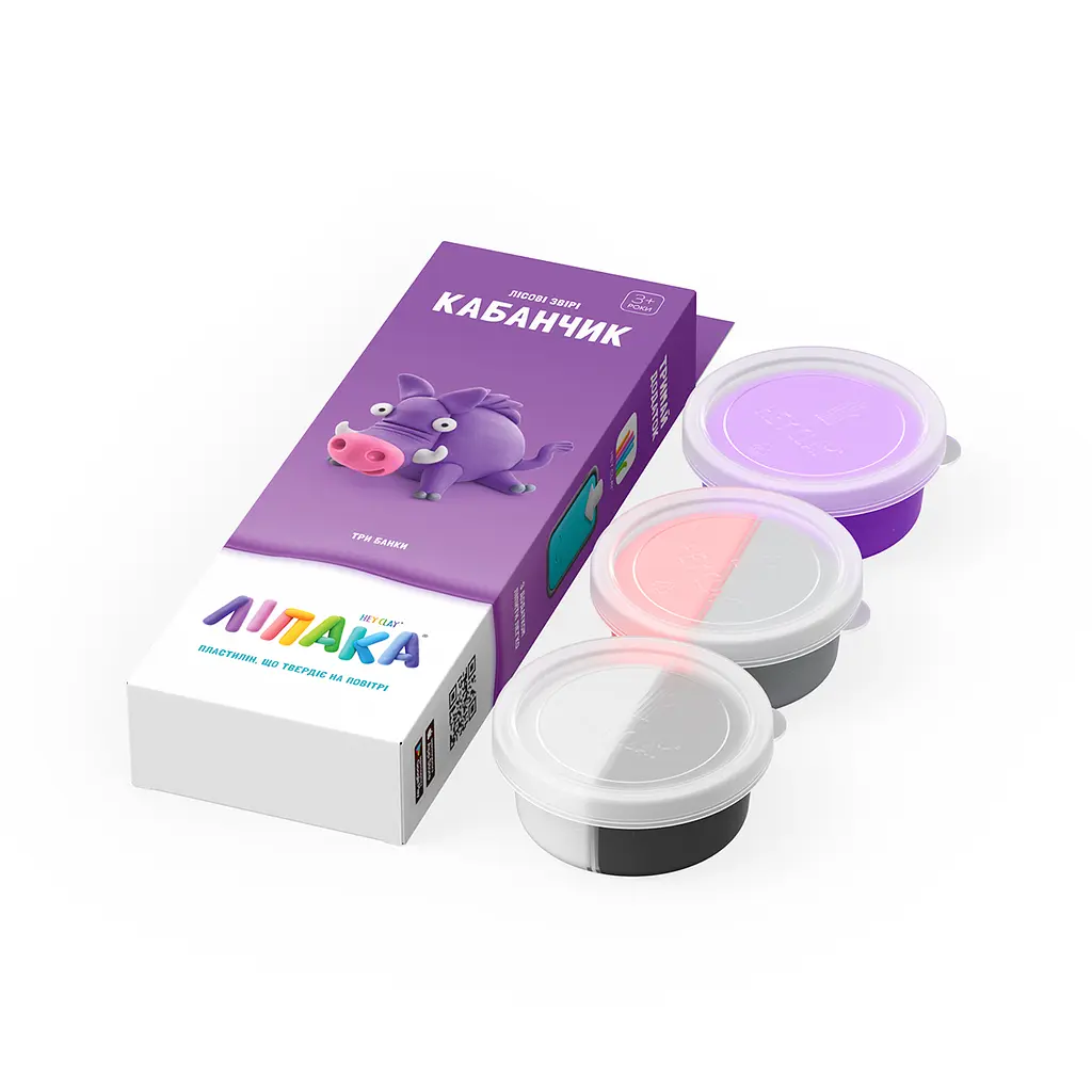 Набір пластиліну що самостійно твердіє Липака Лісові Звірі: кабанчик (30109-UA01) - фото 2