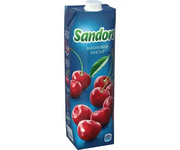 Sandora, 0,95 л, Нектар Вишневий натуральний Сандора - фото 2
