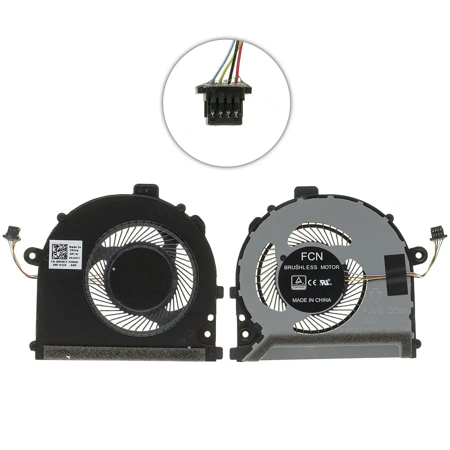 Вентилятор для ноутбука DELL VOSTRO 13 5370 (0RV0CY) (Кулер)